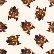 animal cartoon seamless pattern background N35