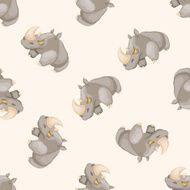 animal cartoon seamless pattern background N39