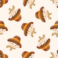 Explorers cartoon seamless pattern background N4