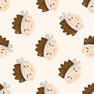 worker cartoon seamless pattern background N2