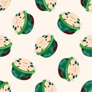 people theme soldier cartoon seamless pattern background N2