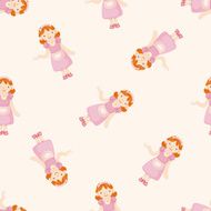 waiter cartoon seamless pattern background N6