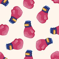 Sports Equipment cartoon seamless pattern background N5