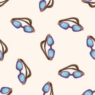 Sports Equipment cartoon seamless pattern background N7