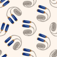 Sports Equipment cartoon seamless pattern background N10