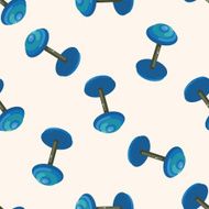 Sports Equipment cartoon seamless pattern background N11