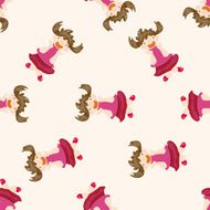 jumping person cartoon seamless pattern background N6