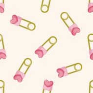 safety pin cartoon seamless pattern background N3