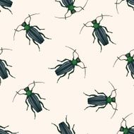 bug cartoon seamless pattern background N3