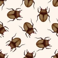 bug cartoon seamless pattern background N4