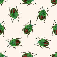 bug cartoon seamless pattern background N6