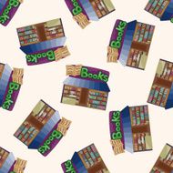 shop store cartoon seamless pattern background N9