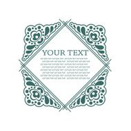 Calligraphic design elements Vector illustration frame