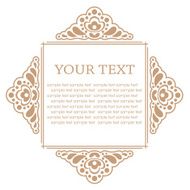 Calligraphic design elements Vector illustration frame N2