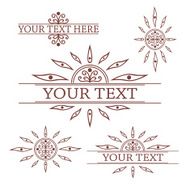Calligraphic design elements Vector illustration frame N3