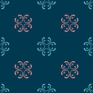 Set of Seamless with abstract colorful floral patterns N4