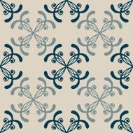 Set of Seamless with abstract colorful floral patterns N5
