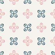 Set of Seamless with abstract colorful floral patterns N7