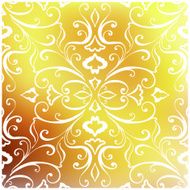 Set of Beautiful vintage pattern on unfocused colorful background