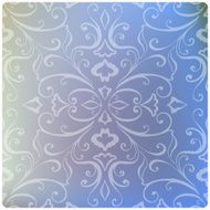 Set of Beautiful vintage pattern on unfocused colorful background N2