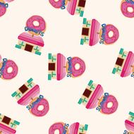 shop store cartoon seamless pattern background N14