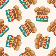 shop store cartoon seamless pattern background N15