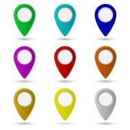 Map pointer icon Location symbol