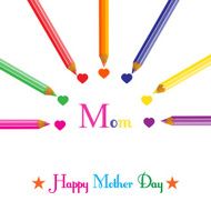 Colorful background for mothers day vector illustration