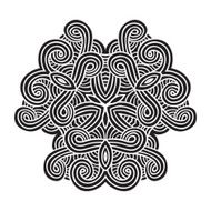 celtic knot pattern card mandala amulet N33