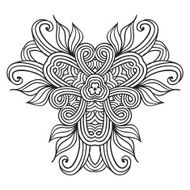 celtic knot pattern card mandala amulet N35