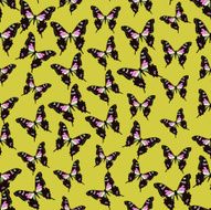 Seamless colorful background made of butterflies N6