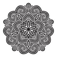 celtic knot pattern card mandala amulet N36