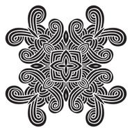 celtic knot pattern card mandala amulet N37