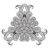 celtic knot pattern card mandala amulet N38