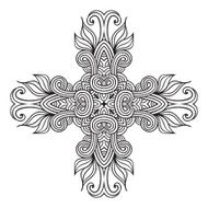 celtic knot pattern card mandala amulet N39