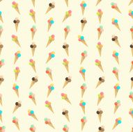 Seamless colorful background made of ice cream