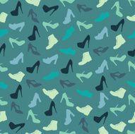 Seamless colorful background made of shoes N3