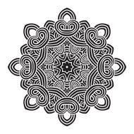 celtic knot pattern card mandala amulet N41