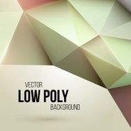 Low poly triangular background Design element Vector illustration