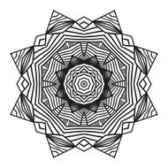 celtic knot pattern card mandala amulet N46