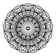 celtic knot pattern card mandala amulet N48