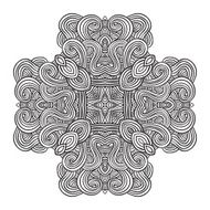 celtic knot pattern card mandala amulet N51