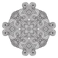 celtic knot pattern card mandala amulet N53