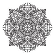 celtic knot pattern card mandala amulet N55