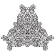 celtic knot pattern card mandala amulet N58