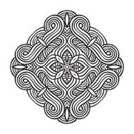 celtic knot pattern card mandala amulet N59