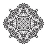 celtic knot pattern card mandala amulet N60