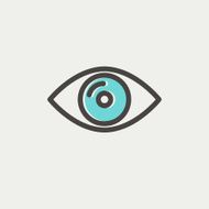 Eye thin line icon N4