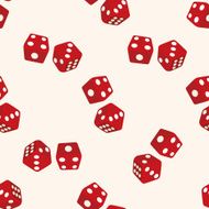 casino dice cartoon seamless pattern background N4