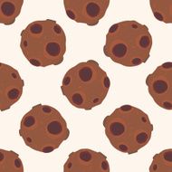 Space planet cartoon seamless pattern background